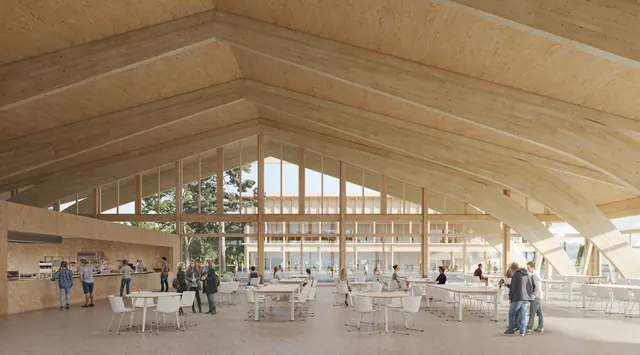 Juan Socas Architecte · École Tronchenaz, SIA &mdash; render concursos