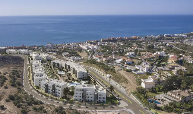 Aedas Homes · Blau &mdash; render exteriores