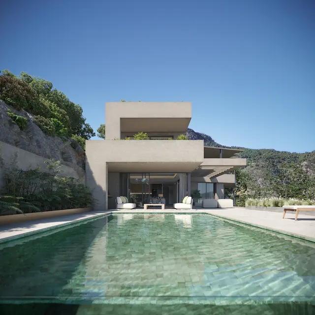 E15 · Benahavís &mdash; render exteriores